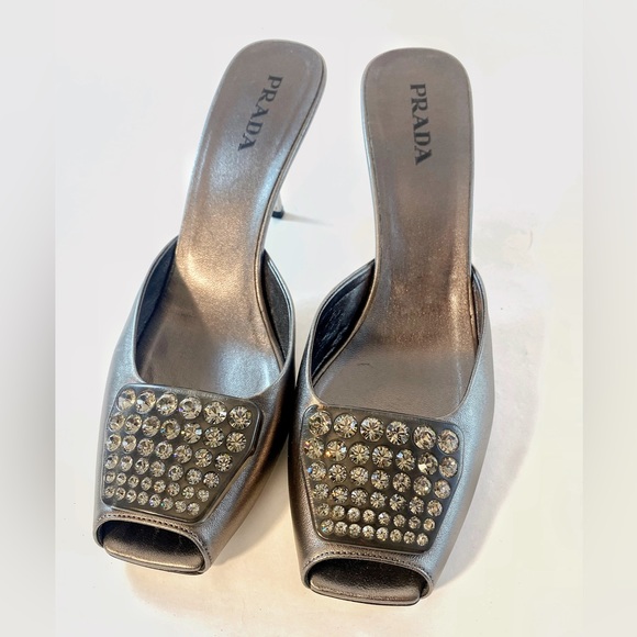Grey Prada Heels pre loved - Picture 1 of 6